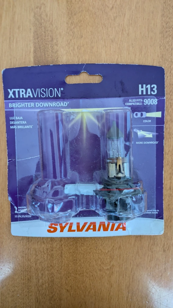 Sylvania XtraVision H13/9008 Halogen Headlight Bulb