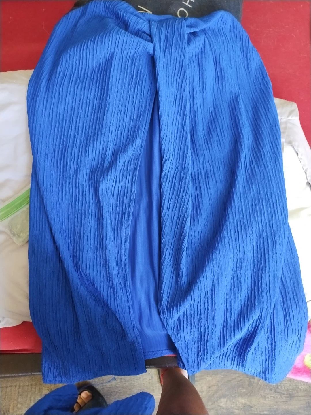 SHEIN Blue Textured Shorts Size XXL - photo 2