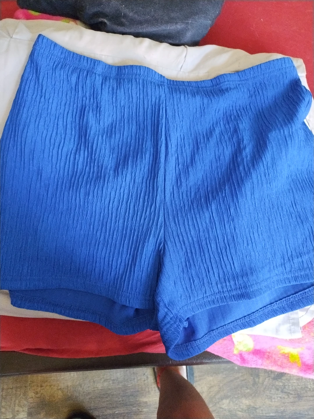 SHEIN Blue Textured Shorts Size XXL - photo 3