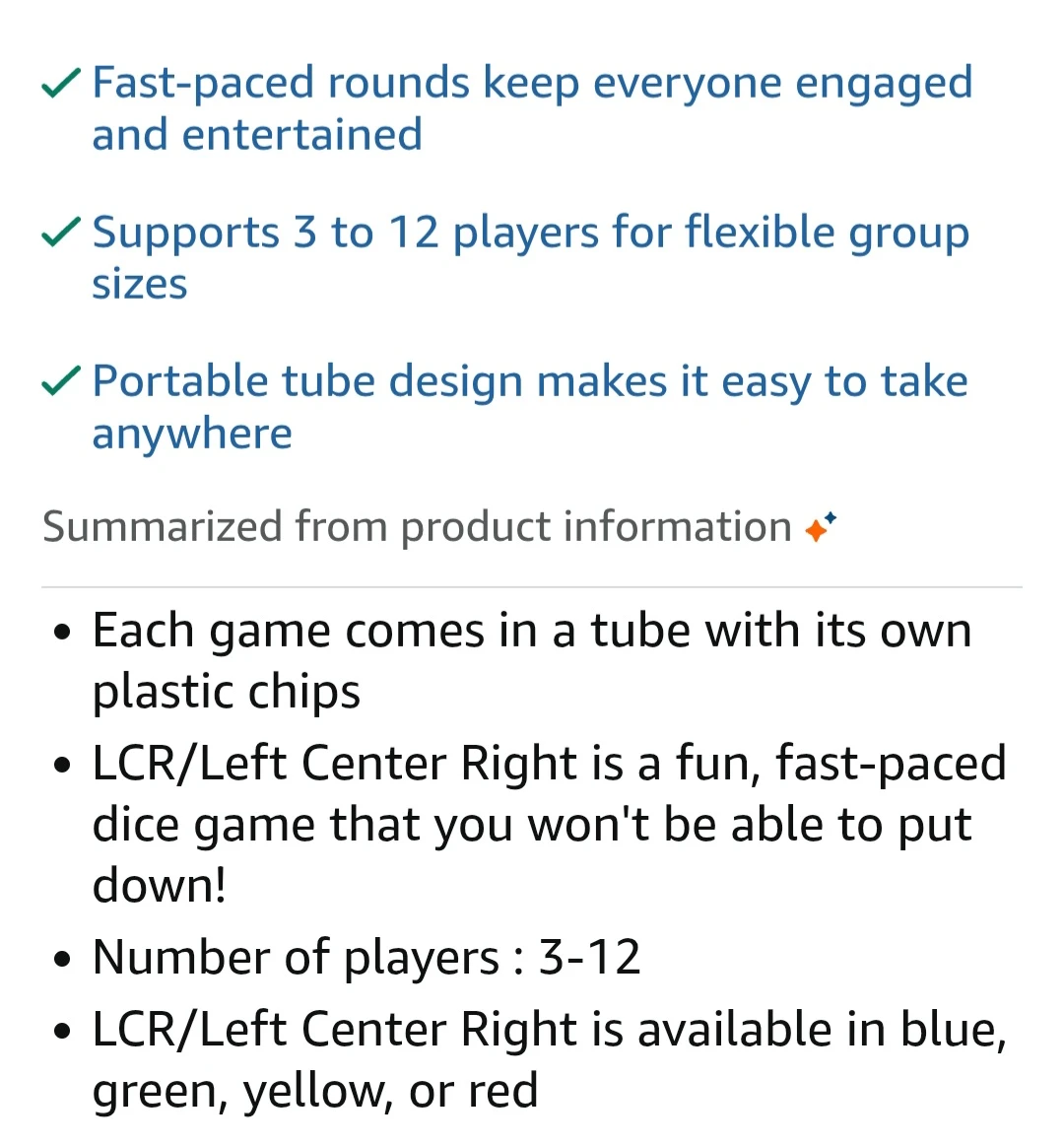 George & Co The Original LCR Left Center Right Dice Game - photo 3