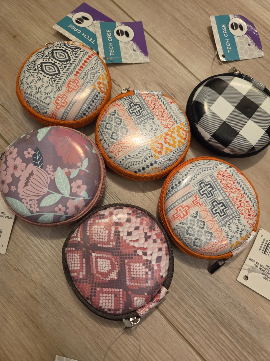 Zippered Tech or Hearing Aid Cases - Set of 6 - photo 2