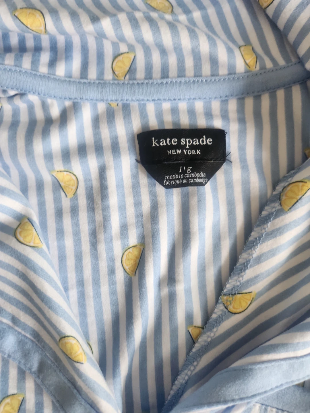 Kate Spade New York Lemon Pajama Set Size LG - photo 2