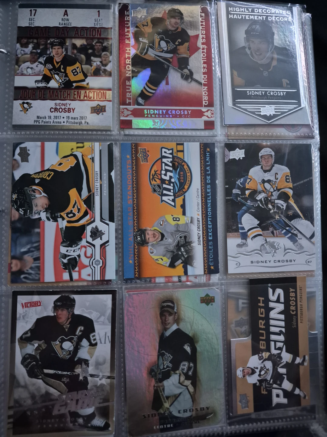 Sidney Crosby Cards- $5 each (a couple are $1) 2 pages worth - photo 3