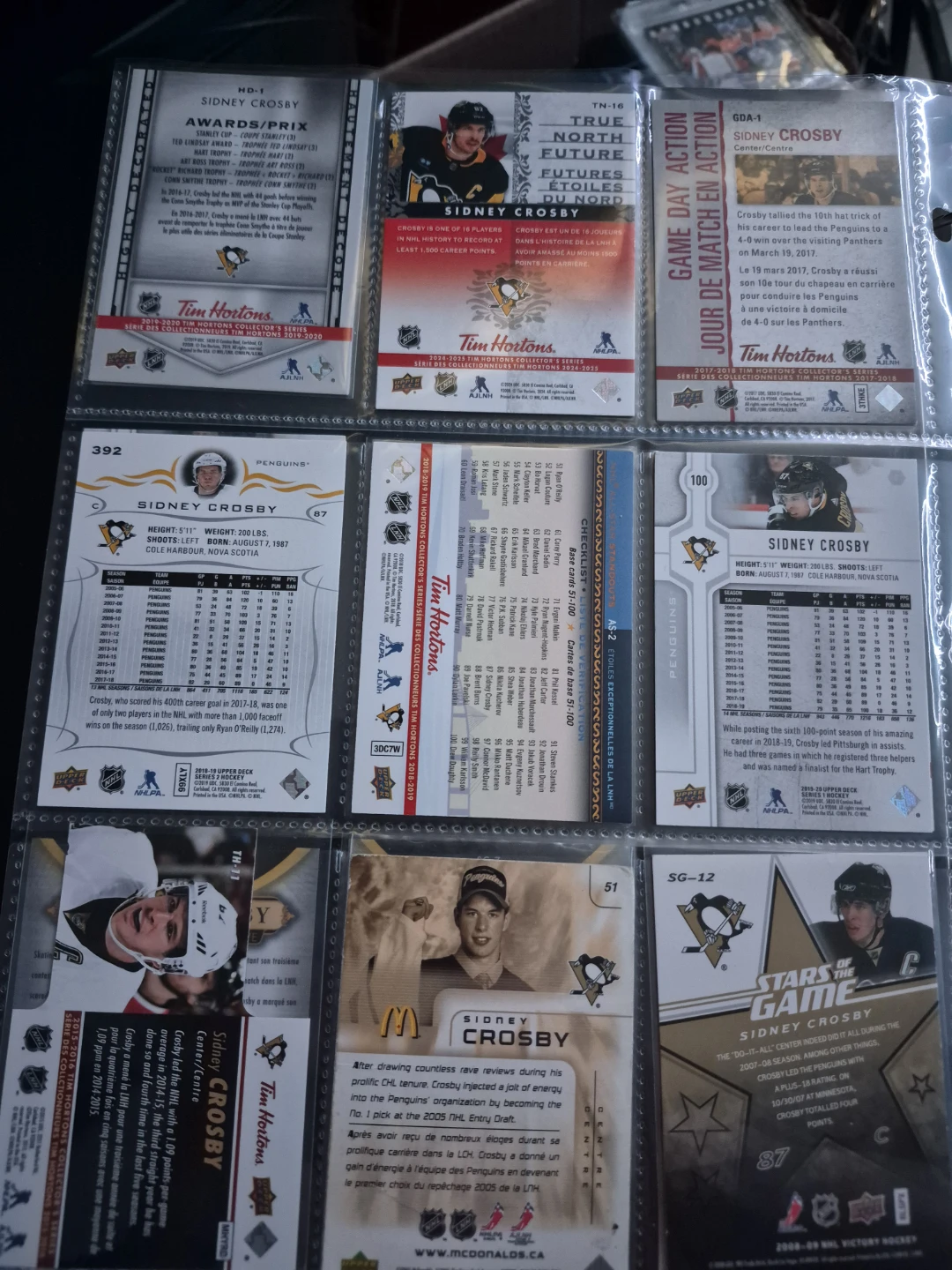 Sidney Crosby Cards- $5 each (a couple are $1) 2 pages worth - photo 4