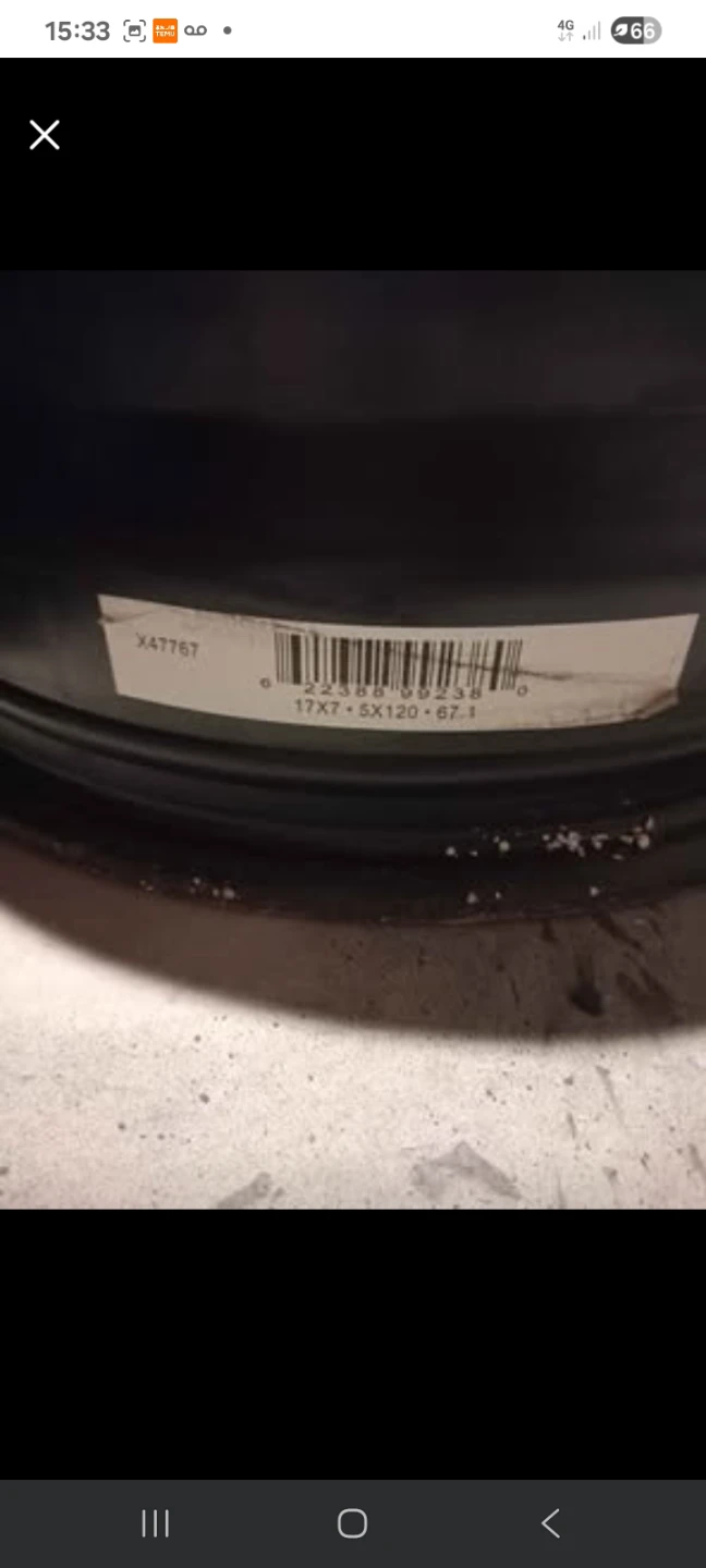 Set of 4 Used Steel Wheels 17x7 - photo 4