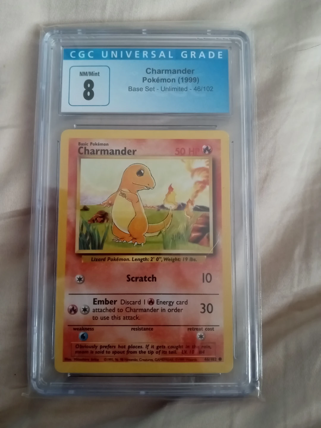 Pokémon Charmander (1999) CGC Graded Card