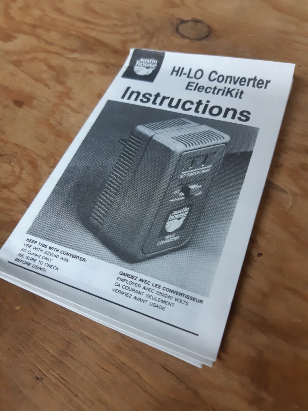 Austin House HI-LO ELECTRIKIT Converter Mini Transformer Kit - photo 3
