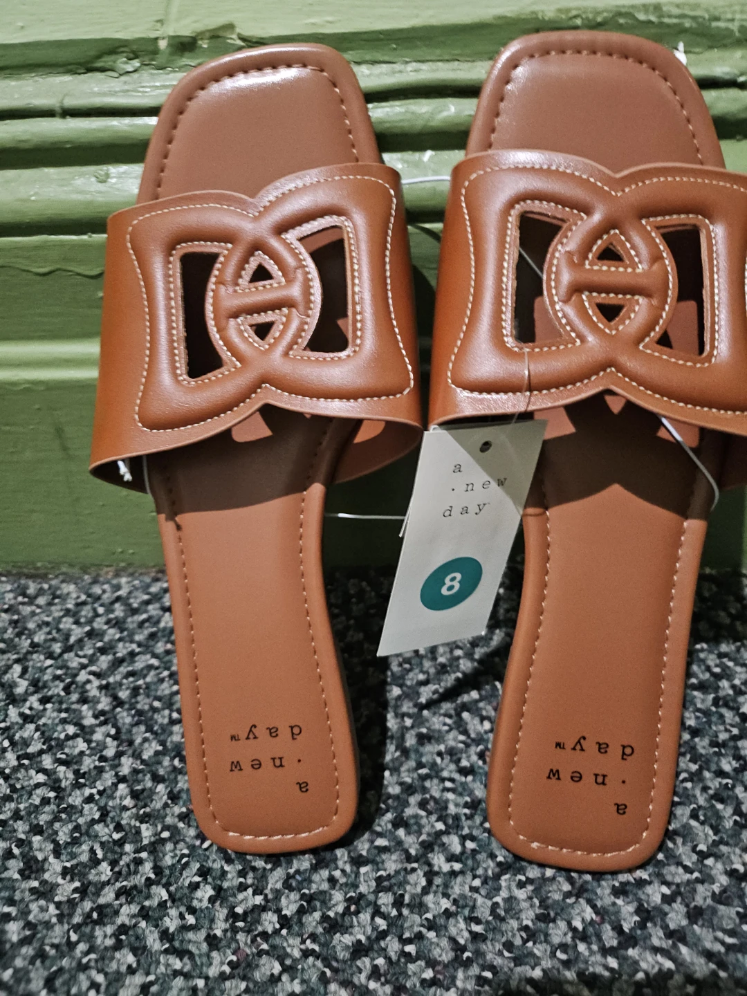 A New Day Women's Slides Size 8 Brown - photo 5
