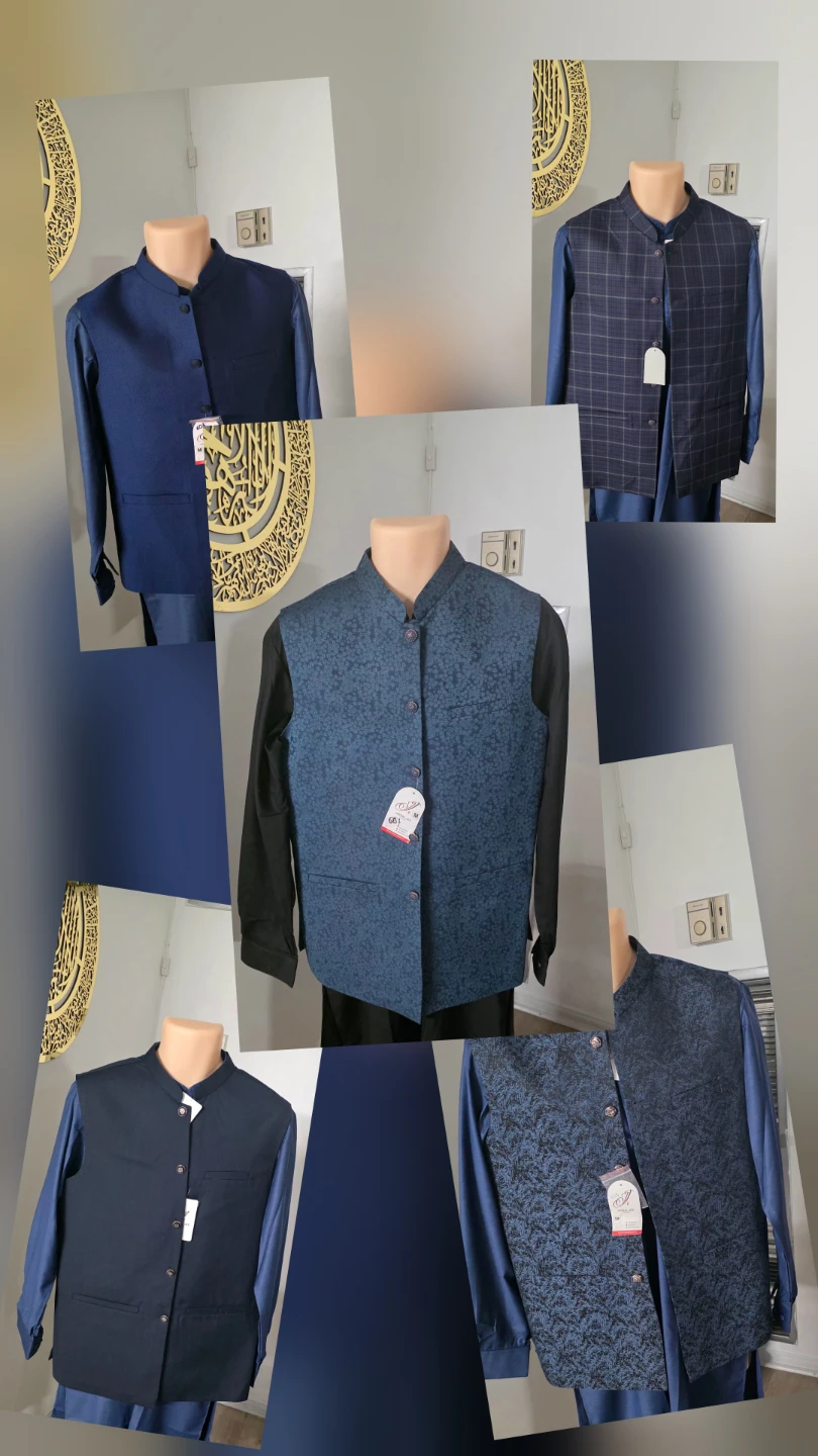 Men's Sleeveless Waistcoats / Vests - Various Styles and Colours