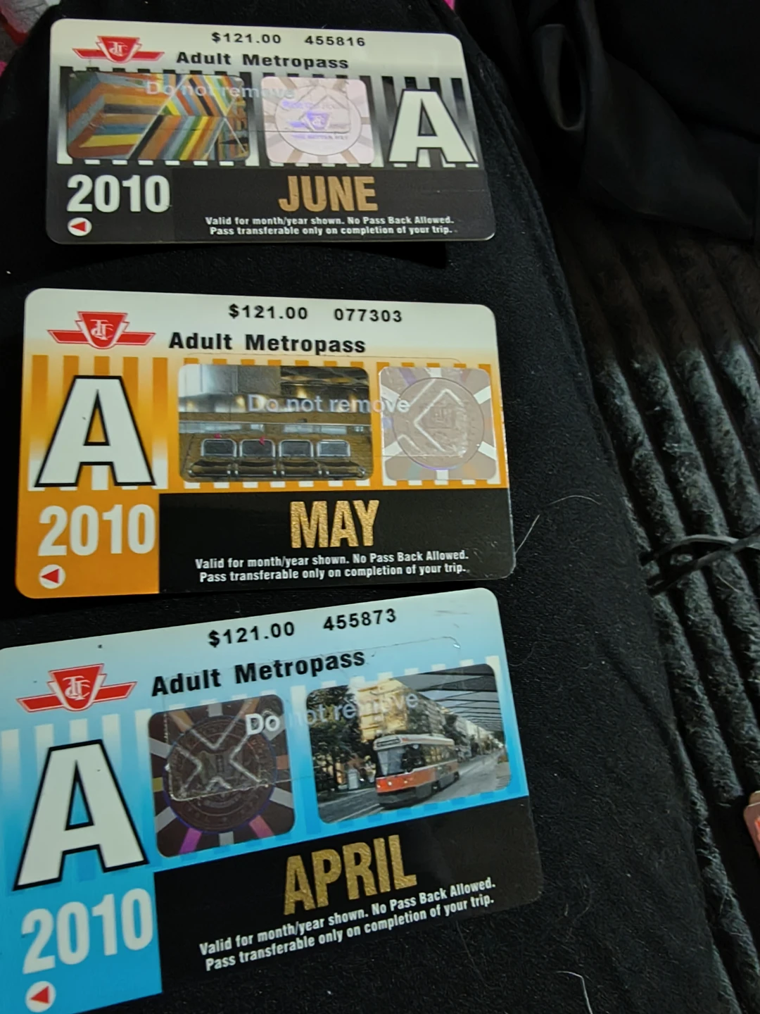 2010 Adult Metropass Collection (January-December) not useable - photo 2