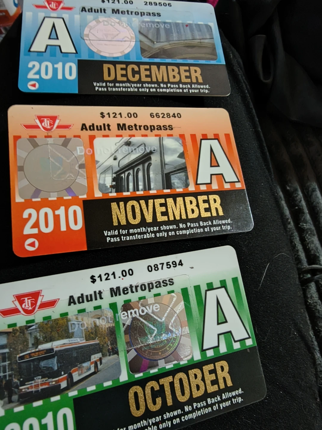 2010 Adult Metropass Collection (January-December) not useable - photo 4
