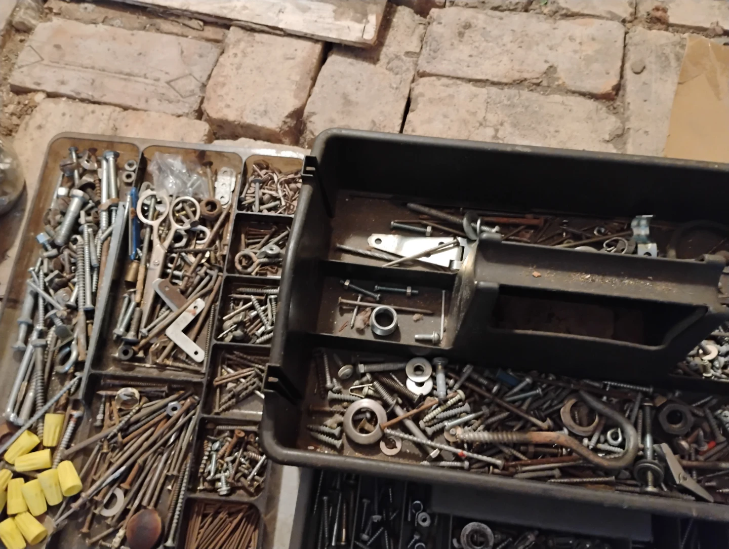 Assorted Screws, Nails, and Fasteners with Toolboxes - photo 2
