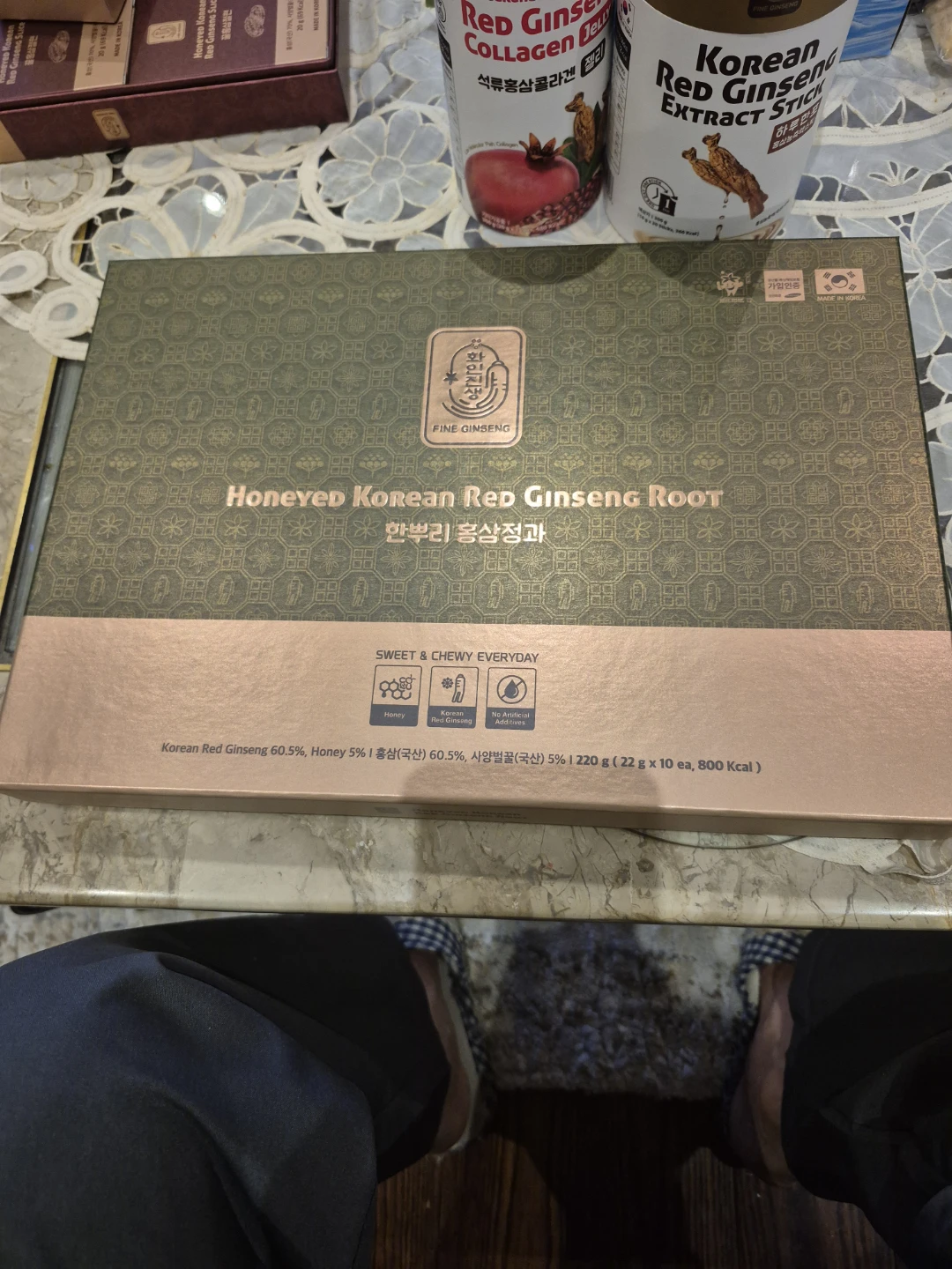 Honeyed Korean Red Ginseng Root Chewy Snacks