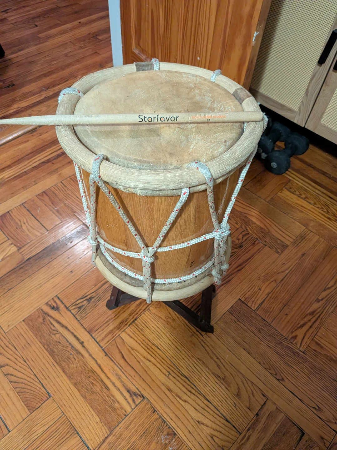 Starfavor Wooden Drum with Sticks - photo 2