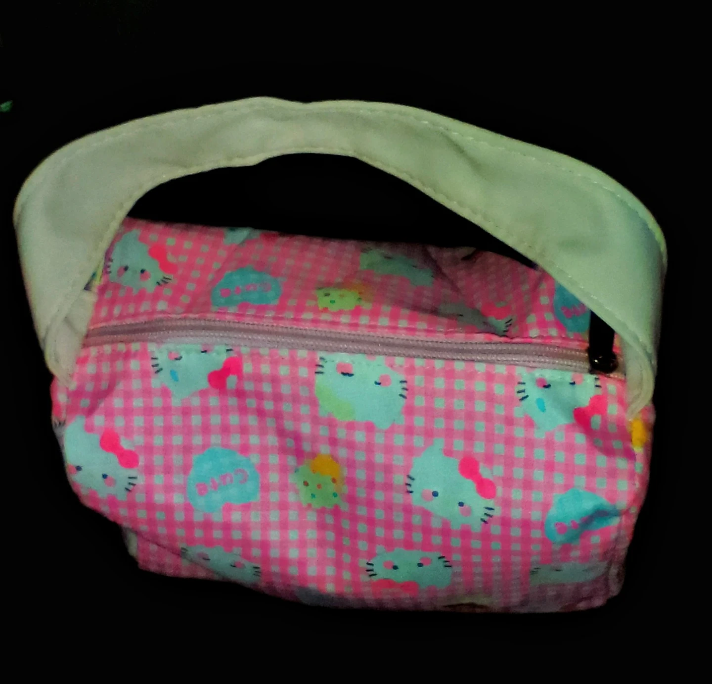 Cute Cat Print Small Bag with Handle