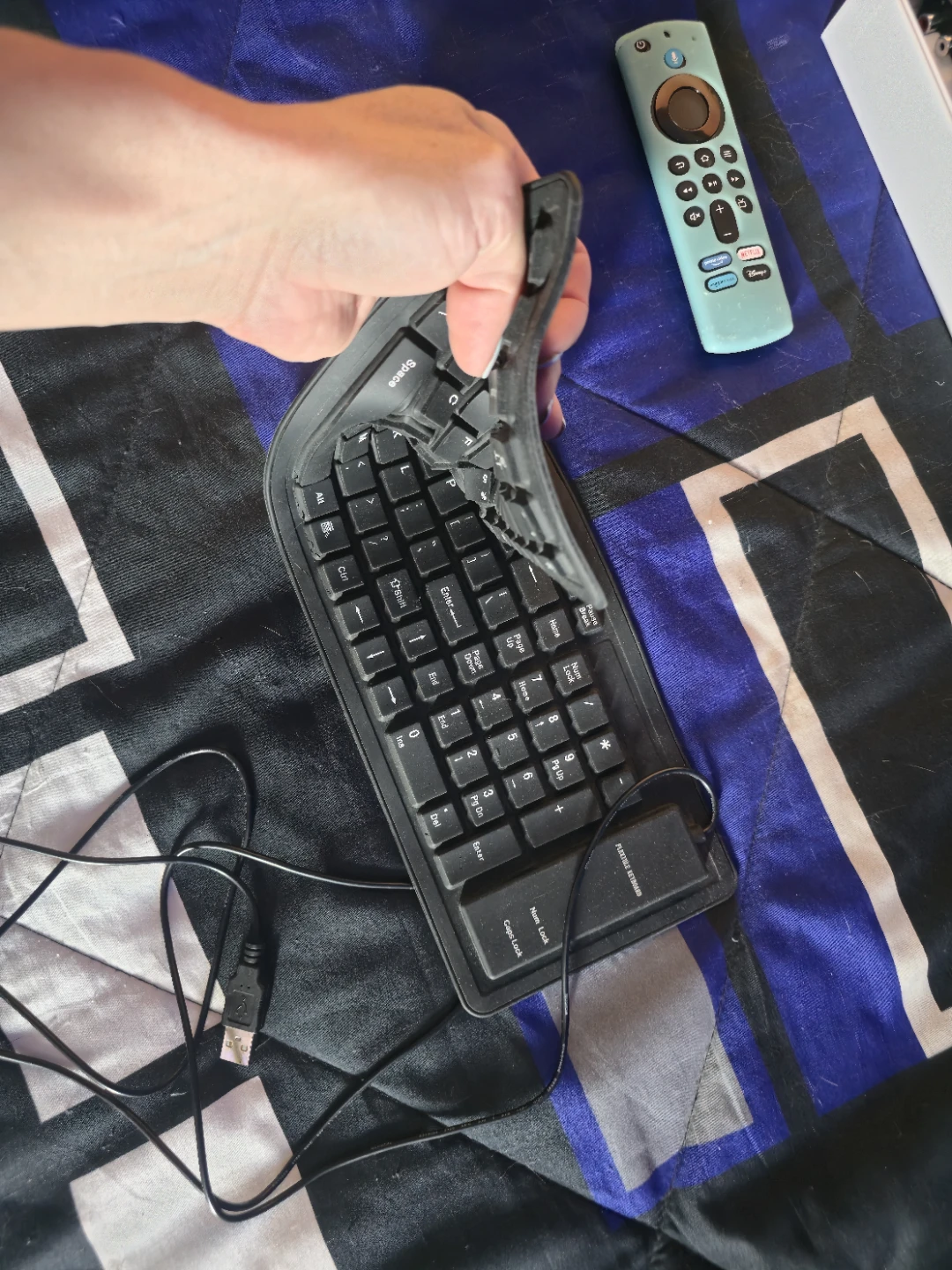 FLEXABLE Black USB Keyboard - photo 2