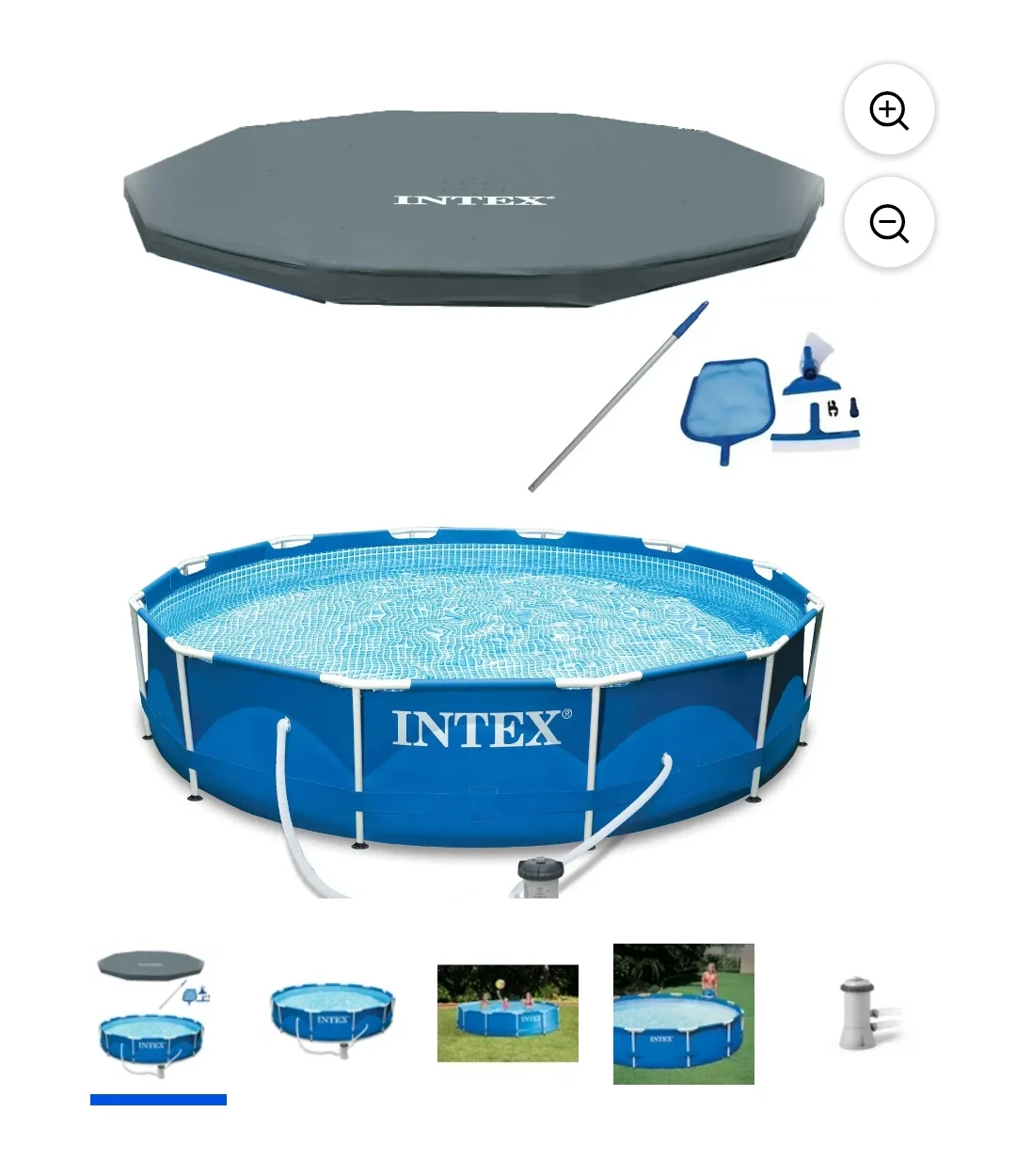 Intex Metal Frame Pool Set with Accessories