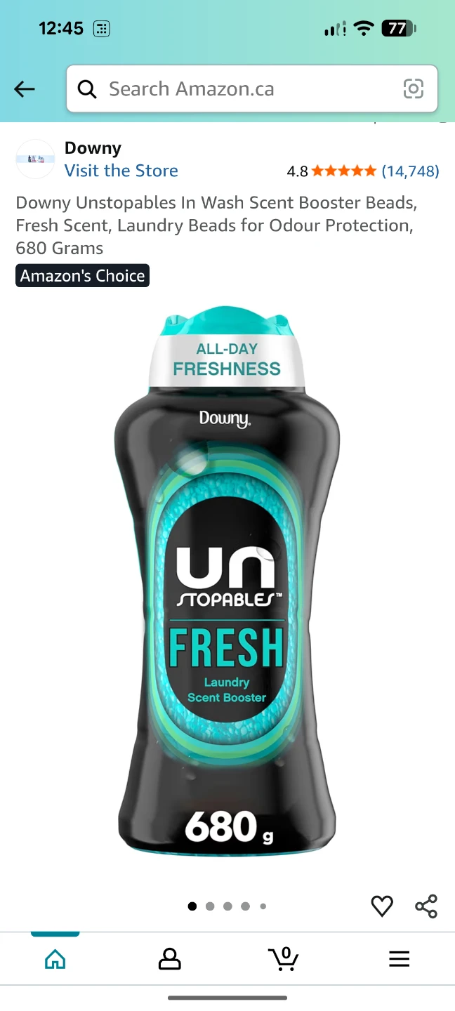Downy Unstoppables Fresh Laundry Scent Booster Beads 680g - photo 2