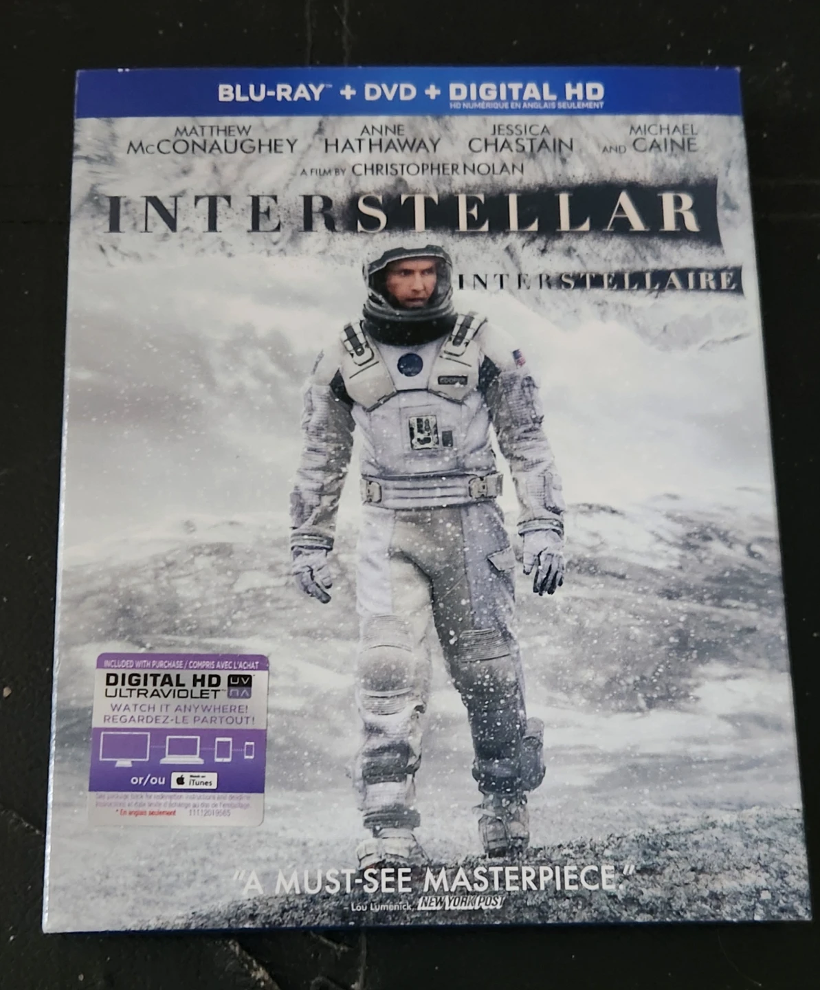 Interstellar 3-Disc Set With Film Cell & Slipcover
