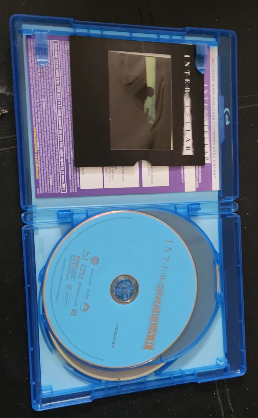 Interstellar 3-Disc Set With Film Cell & Slipcover - photo 3