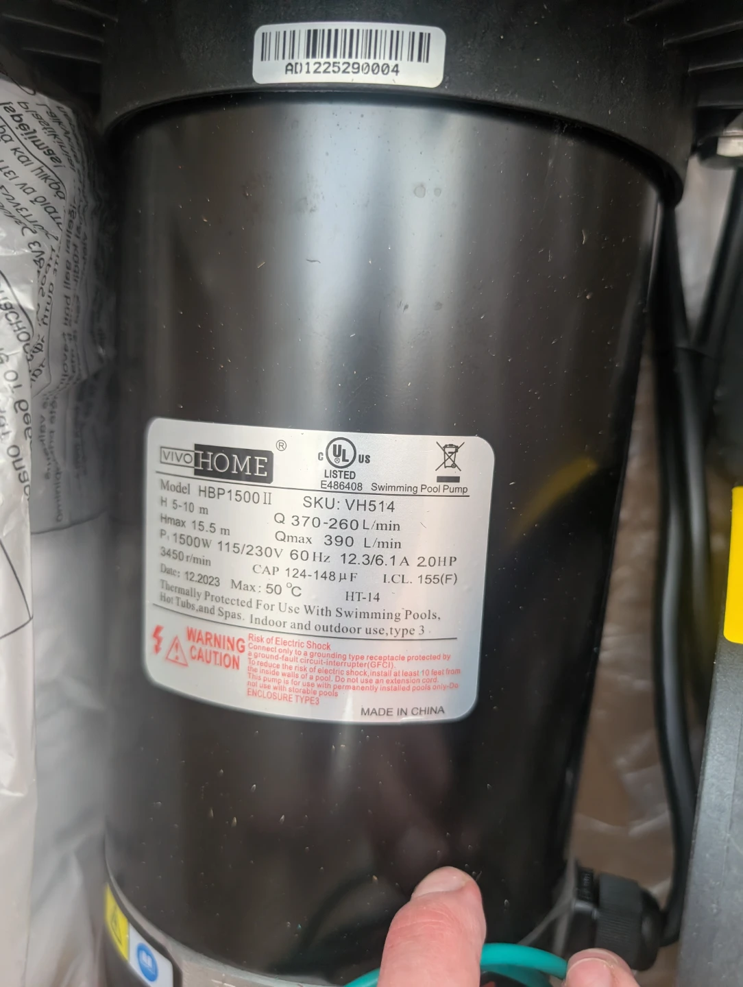 VIVOHOME 2.0 HP Swimming Pool Pump - photo 3