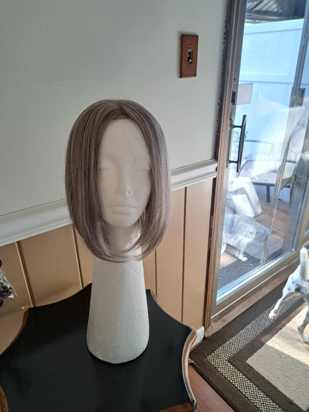 Wig - Gray Bob Style