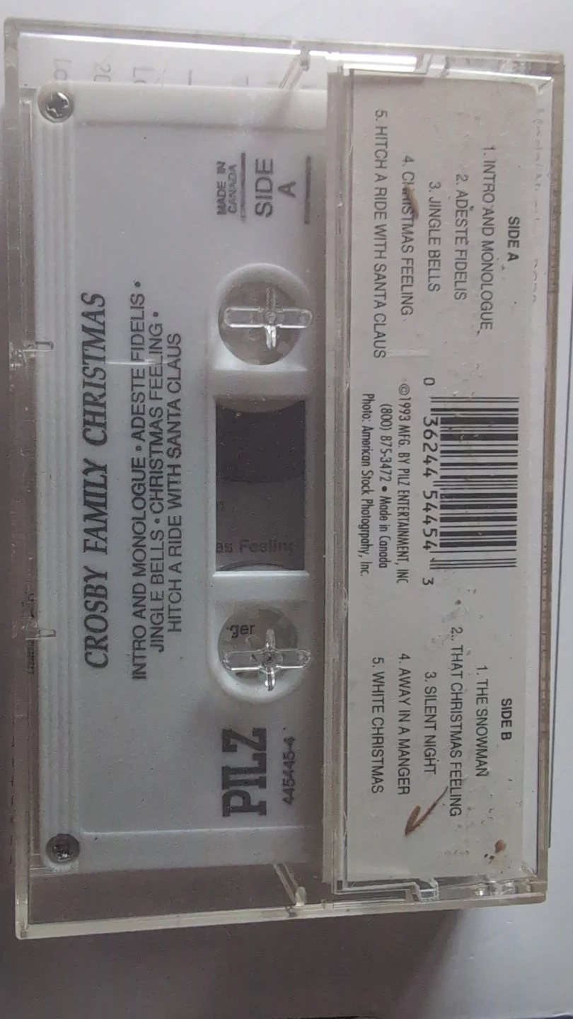 Crosby Family Christmas Cassette Tape - photo 2