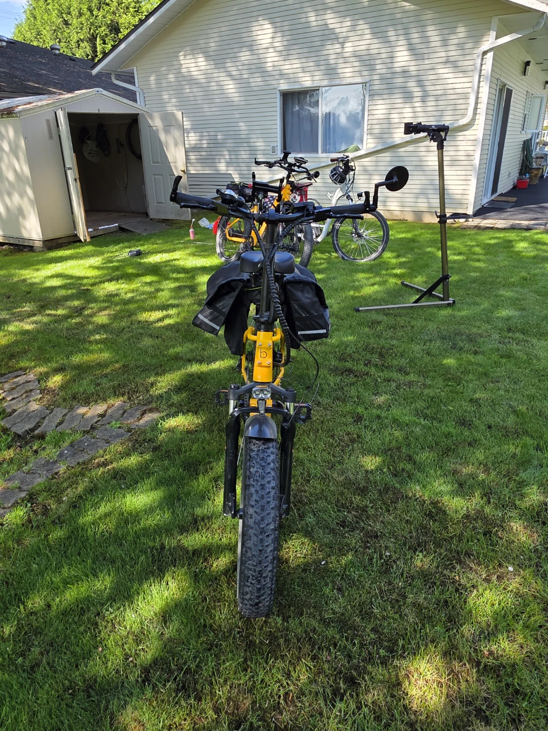 Yellow Electric Fat Tire Bike by Biktrix