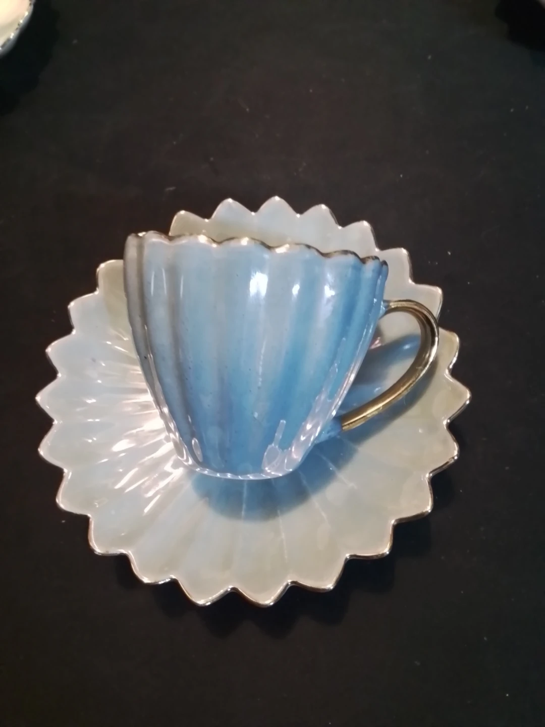 Vintage Alpine Cuisine Germany Iridescent Lusterware Demitasse - photo 3
