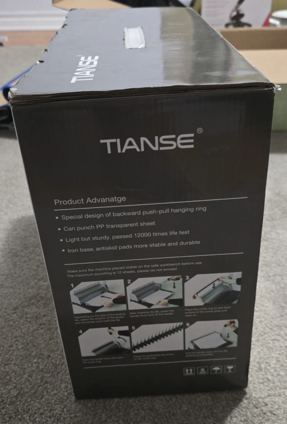 TIANSE BM1245 Comb Binding Machine - photo 2