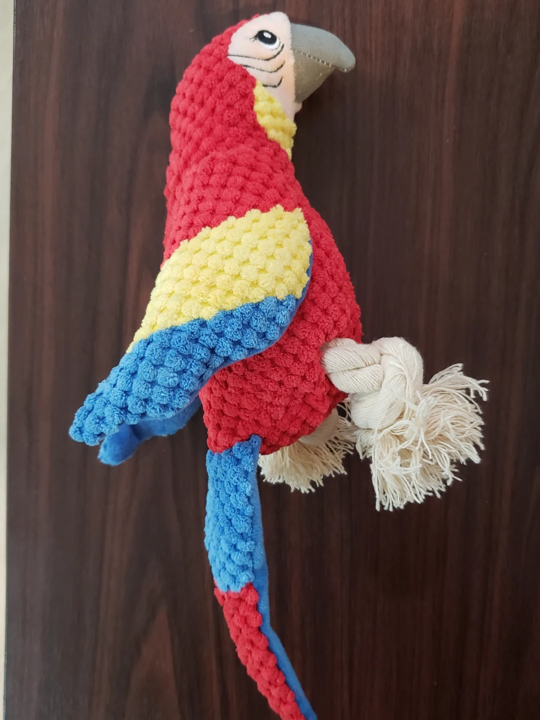 Plush Parrot Dog Toy