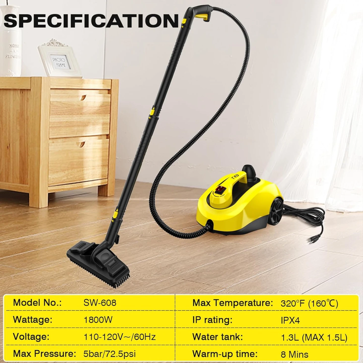Tvd Steam Cleaner SW-608 - photo 4