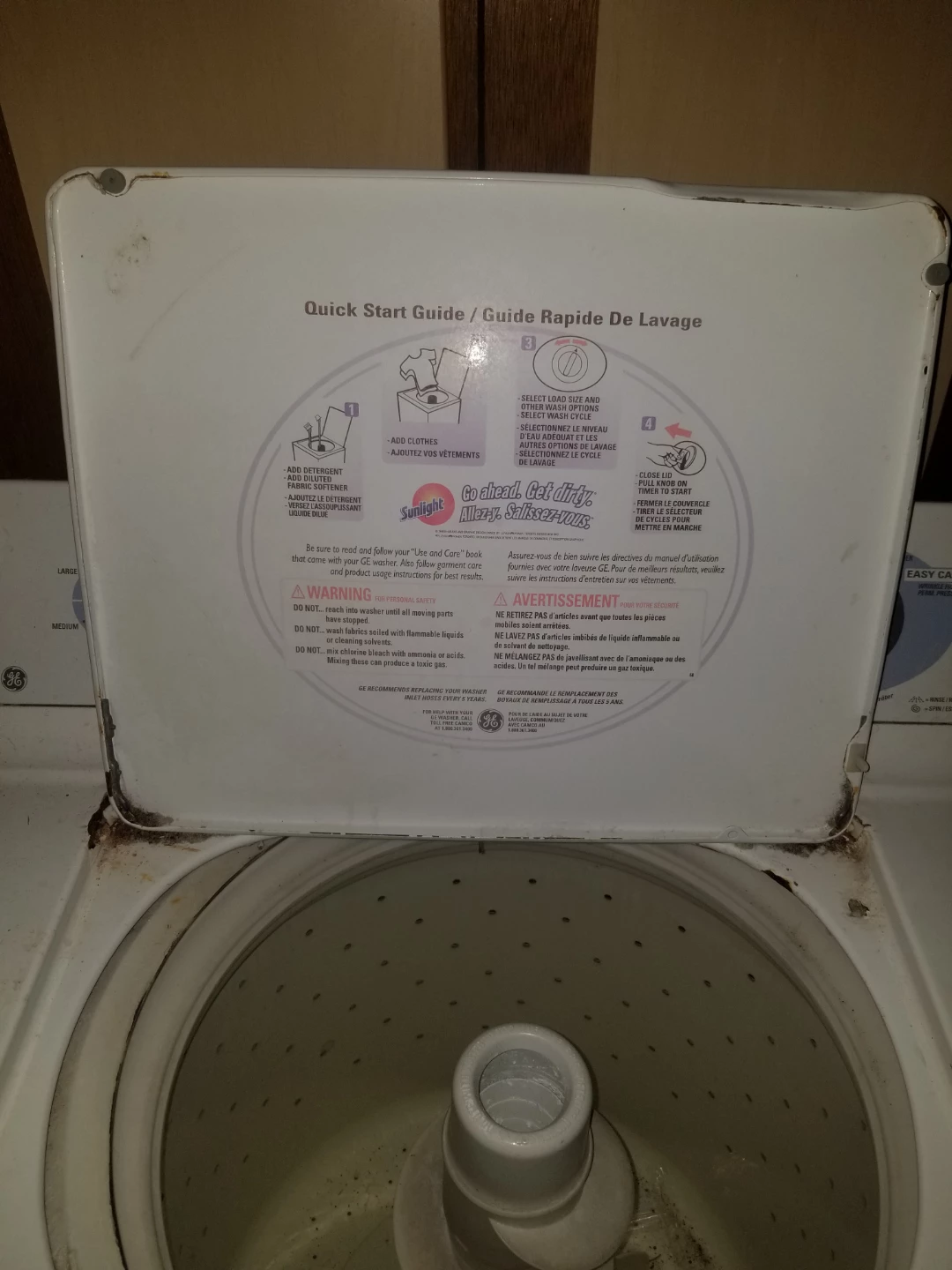 GE Top Load Washing Machine - photo 3