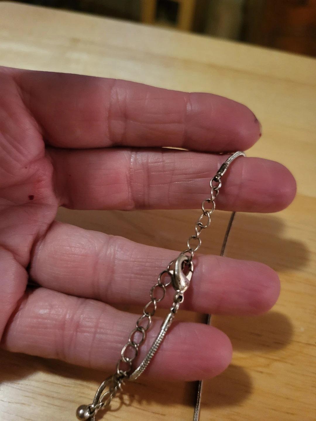 Silver-tone Necklace with Green Stones - photo 4