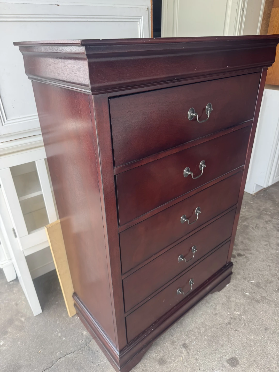 Dark Wood 5-Drawer Chest - photo 2