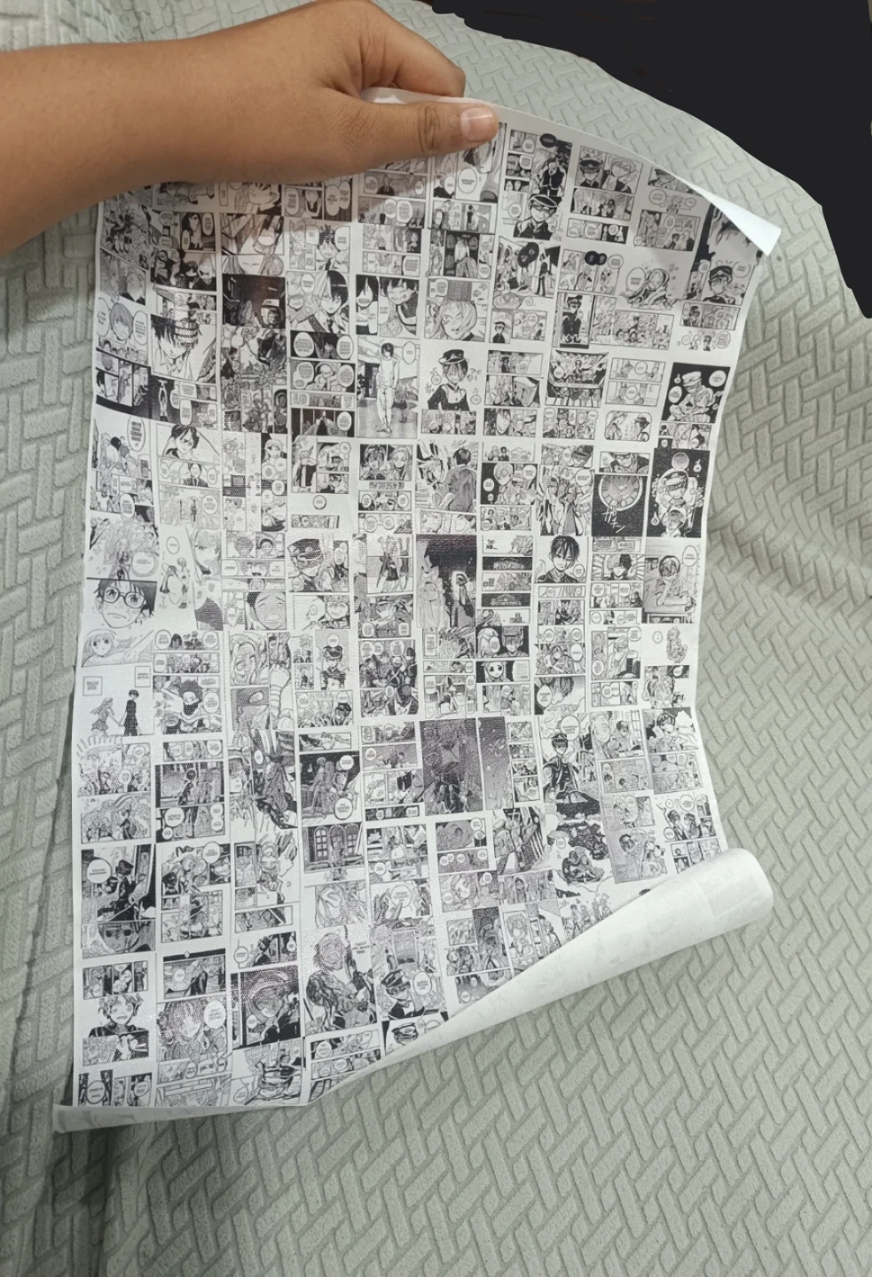 Poster with Manga Panels