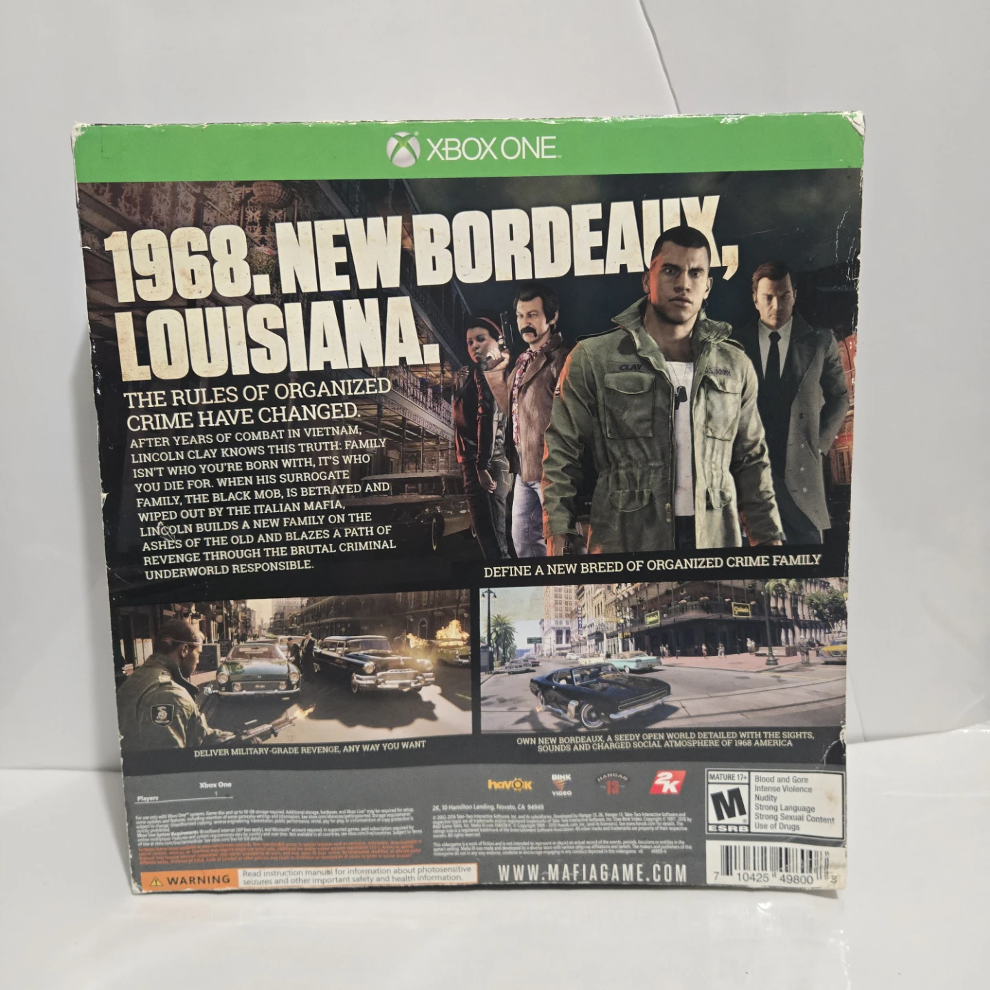 Mafia III Collector's Edition Xbox One Game.  Opne box. - photo 2
