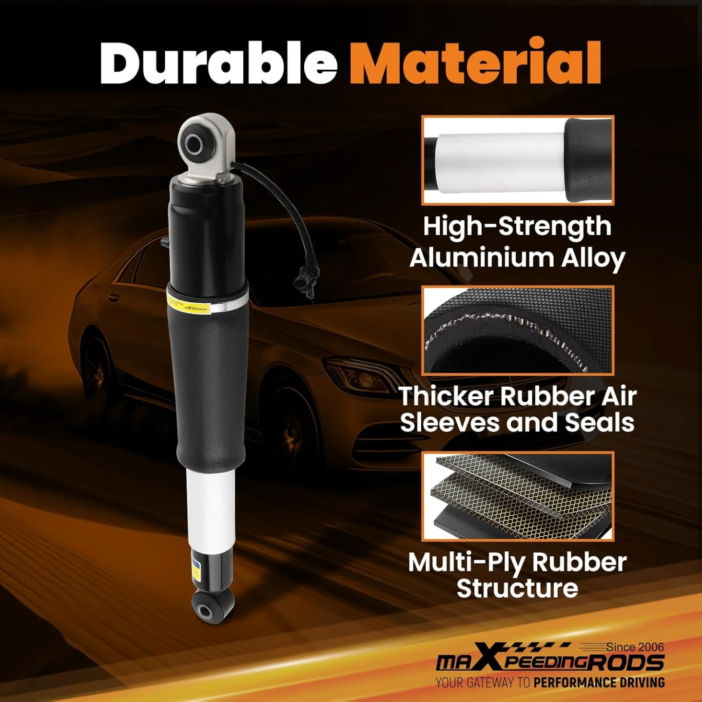 Rear Air Shock Absorbers for Cadillac Chevy Tahoe Suburban - photo 5