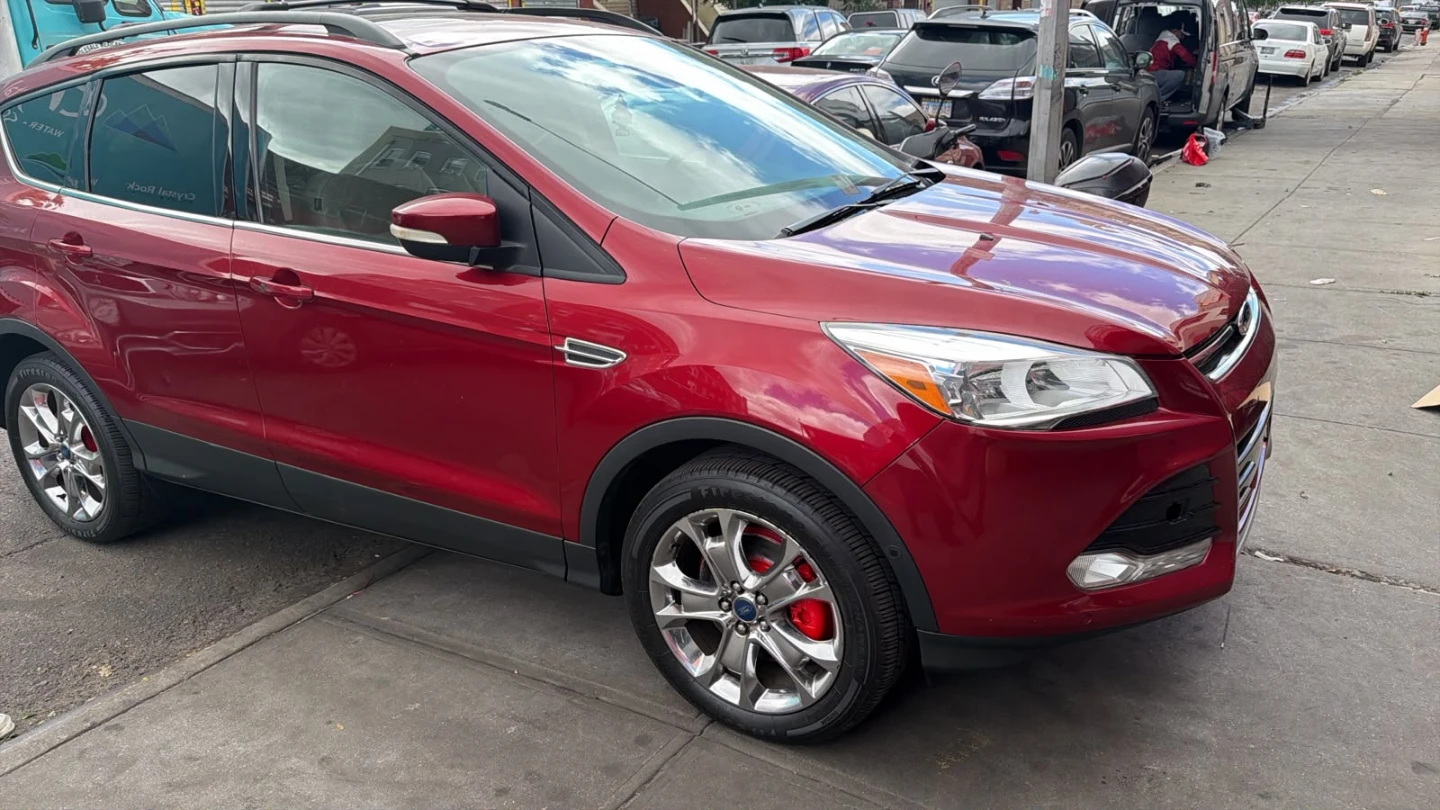 Red Ford Escape SUV