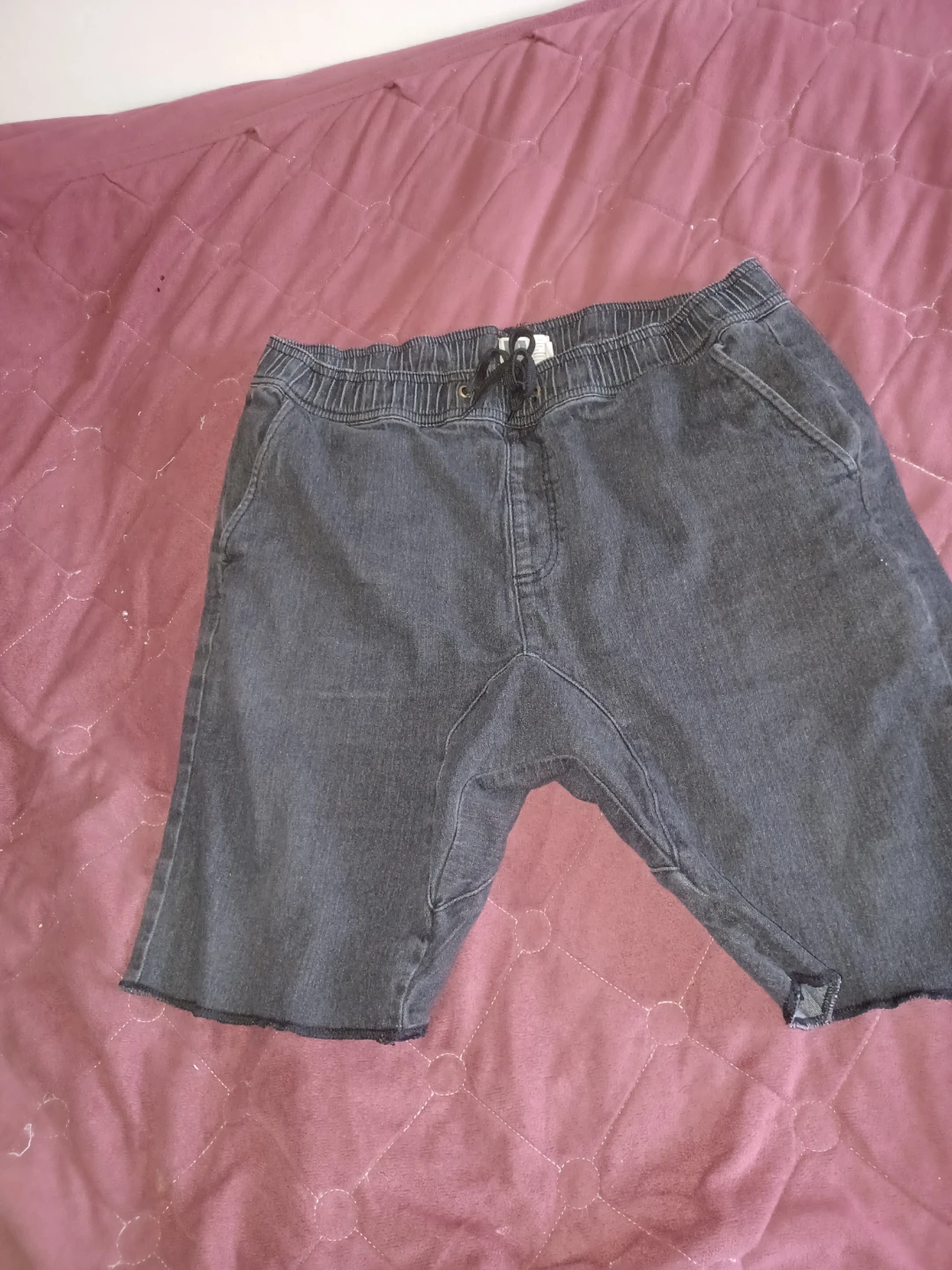 RA Black Denim Shorts - photo 3