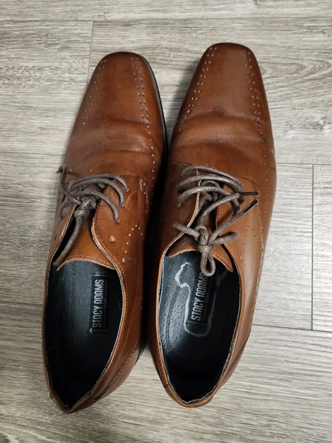 Stacy Adams Brown Leather Dress Shoes