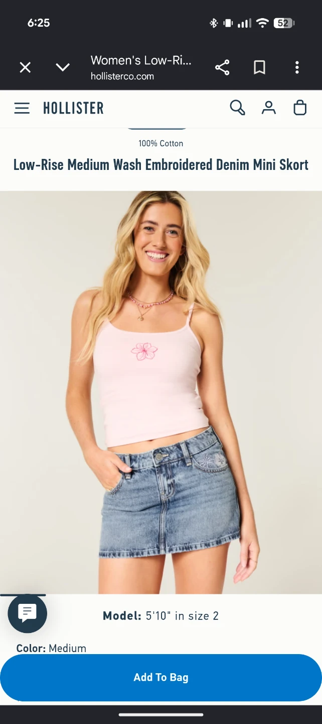 Hollister Low-Rise Denim Mini Skirt - photo 4