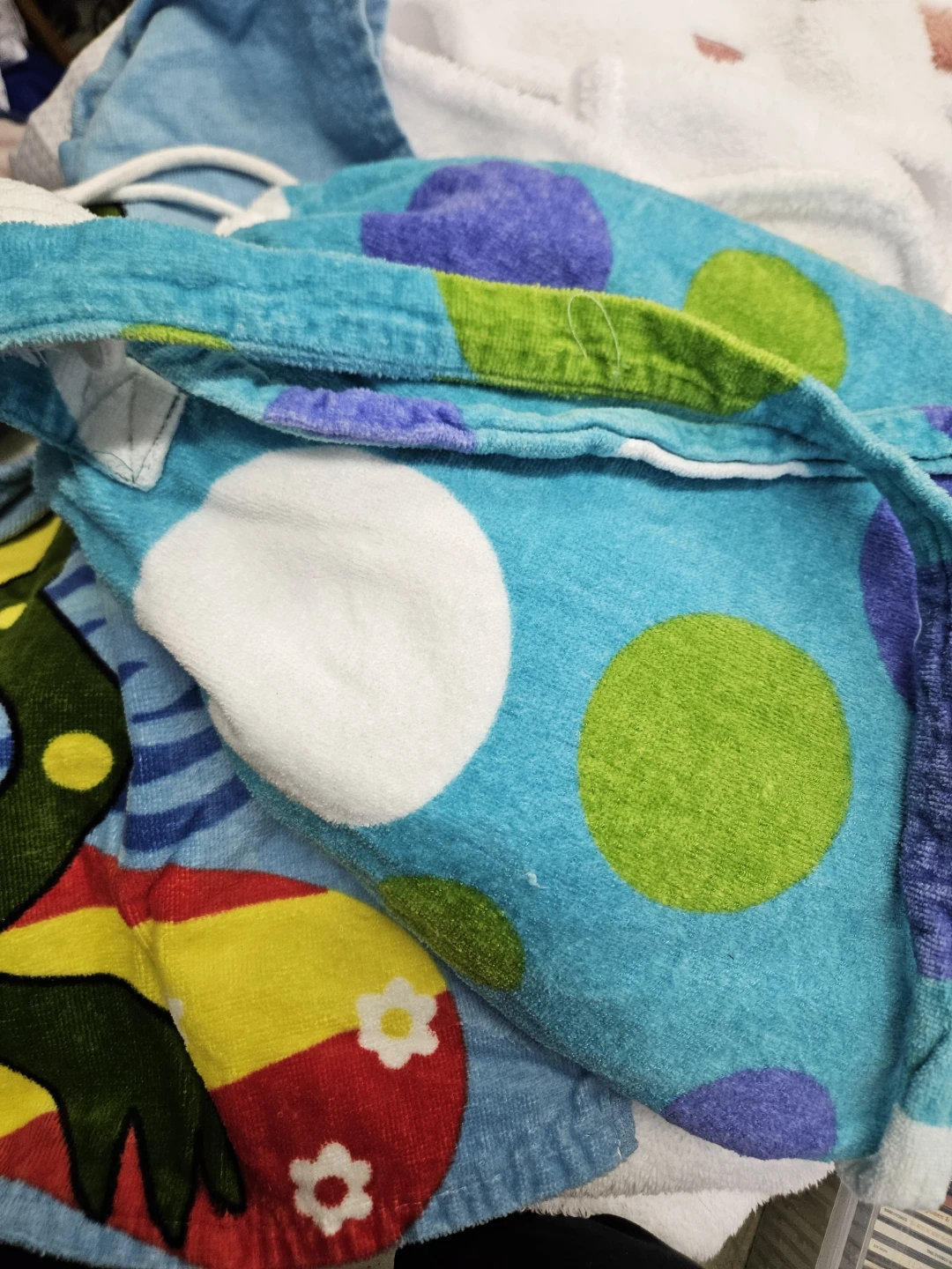 Kids Frog & Bunny Hooded Towels Mom towel bag, - photo 3