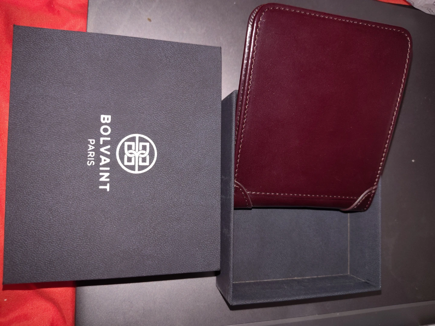 Bolvaint Paris Bifold Remington Wallet - Burgundy Leather - photo 3