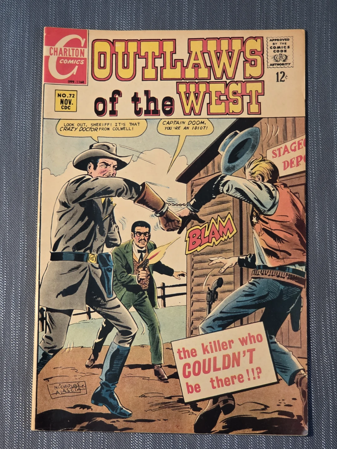 Charlton Comics Outlaws of the West #72 Nov. CDC