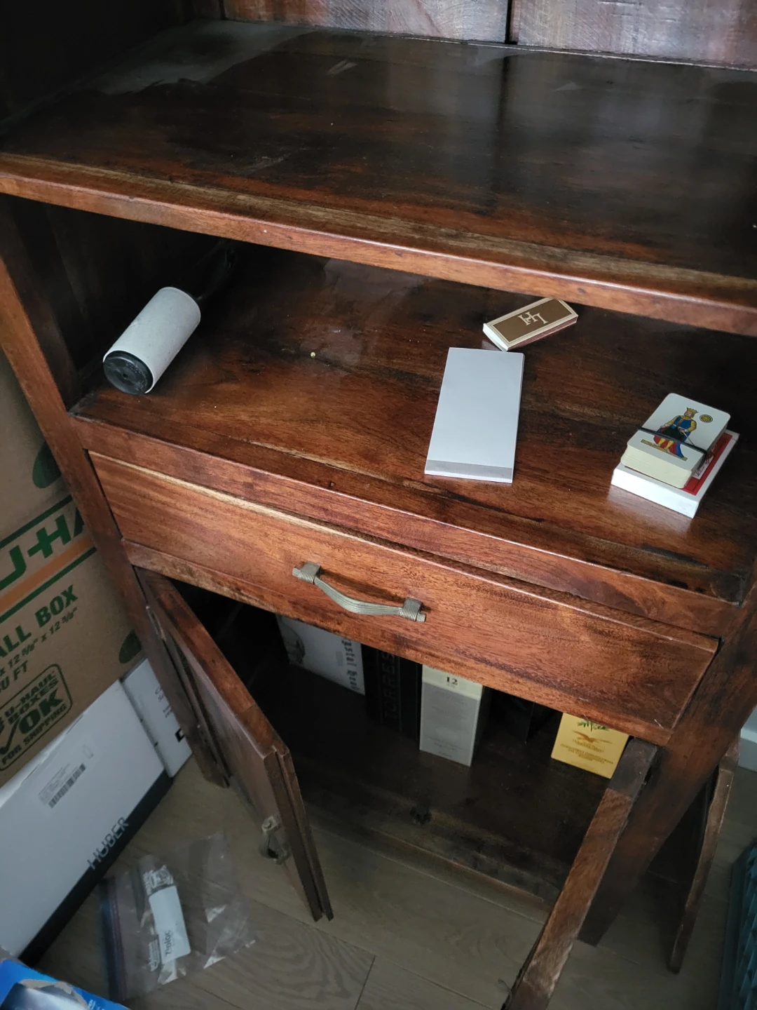Wooden bar cabinet - photo 2