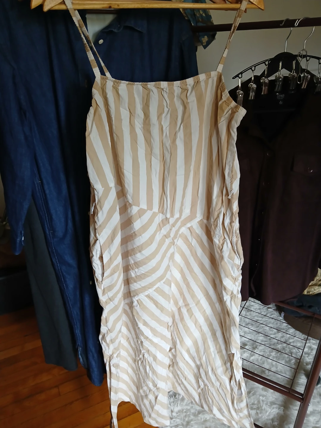 GAP Striped Midi Dress - Large