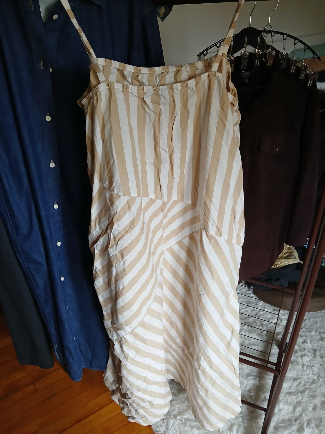 GAP Striped Midi Dress - Large - photo 3
