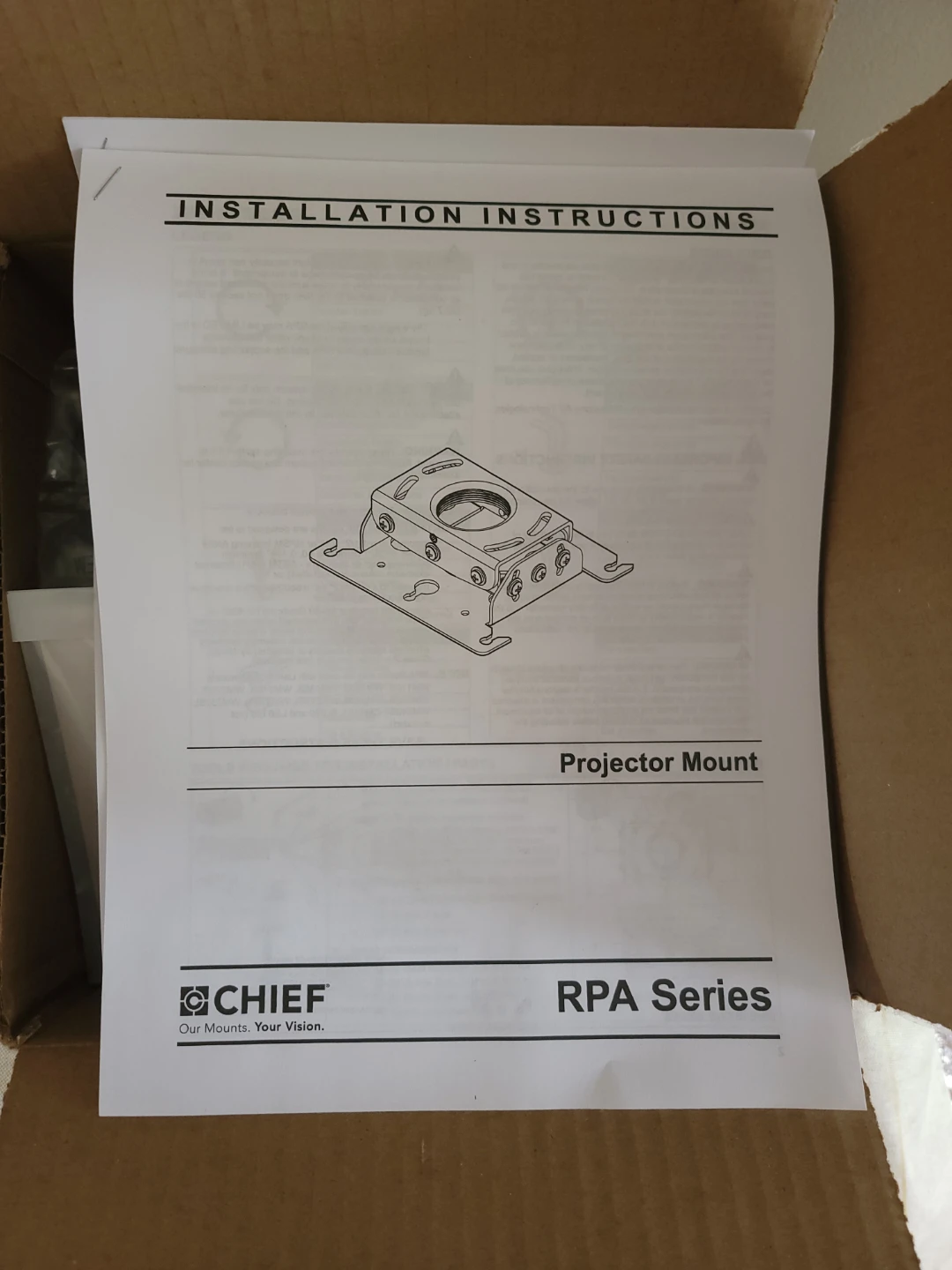 Chief Universal Ceiling Projector Mount - Black - photo 3