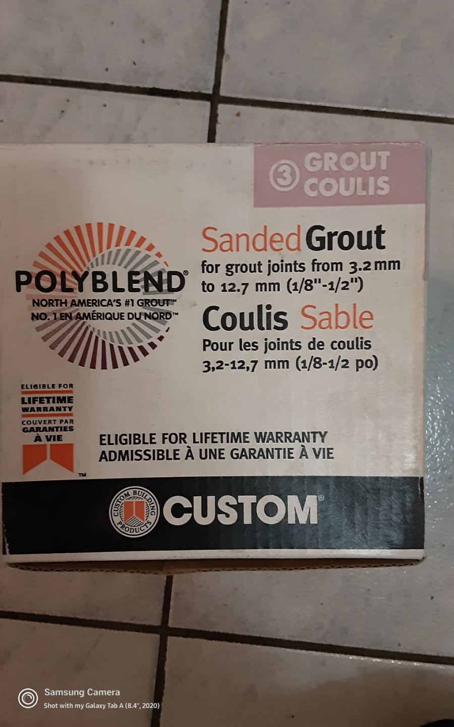 Polyblend Sanded Grout - Oyster Grey, 7 lb - photo 3